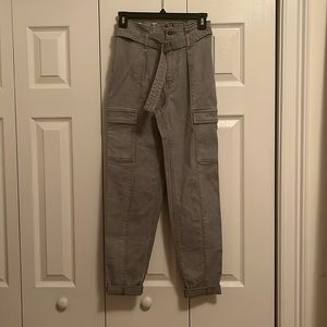 XS sage green Hollister cargo pants